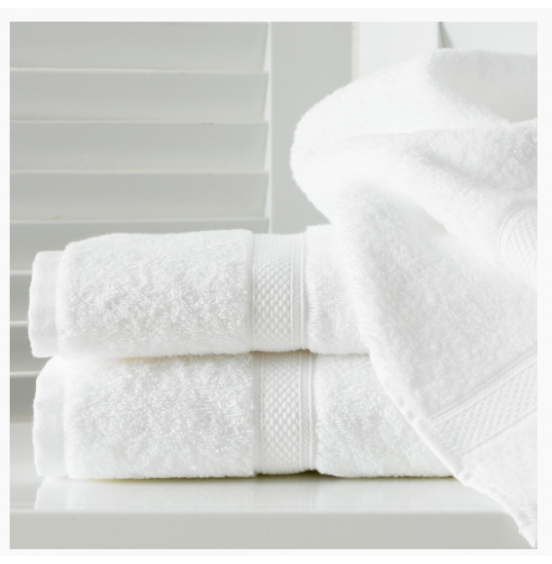 WHITE COTTON TOWELS 600GSM